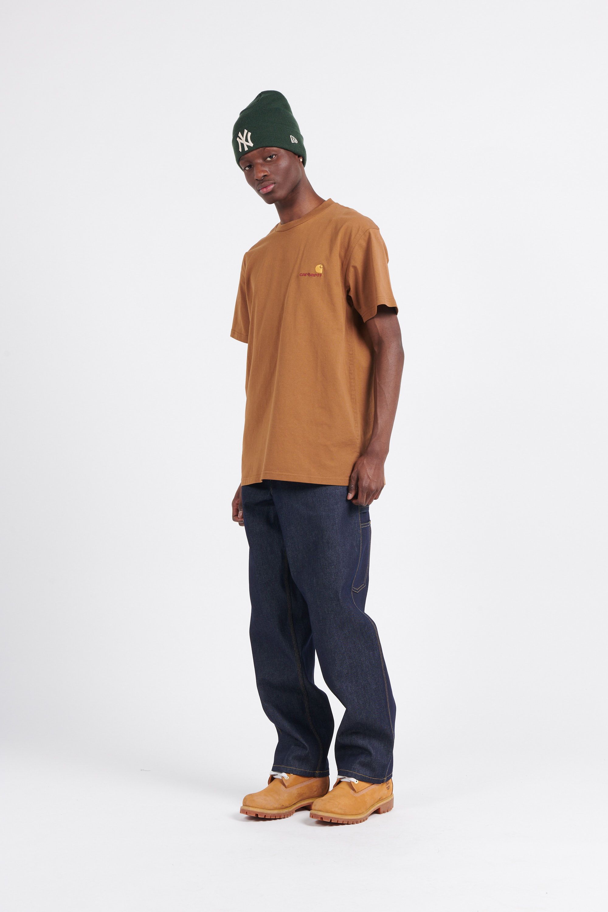 CARHARTT WIP T-shirt AMERICAN SCRIPT Marron