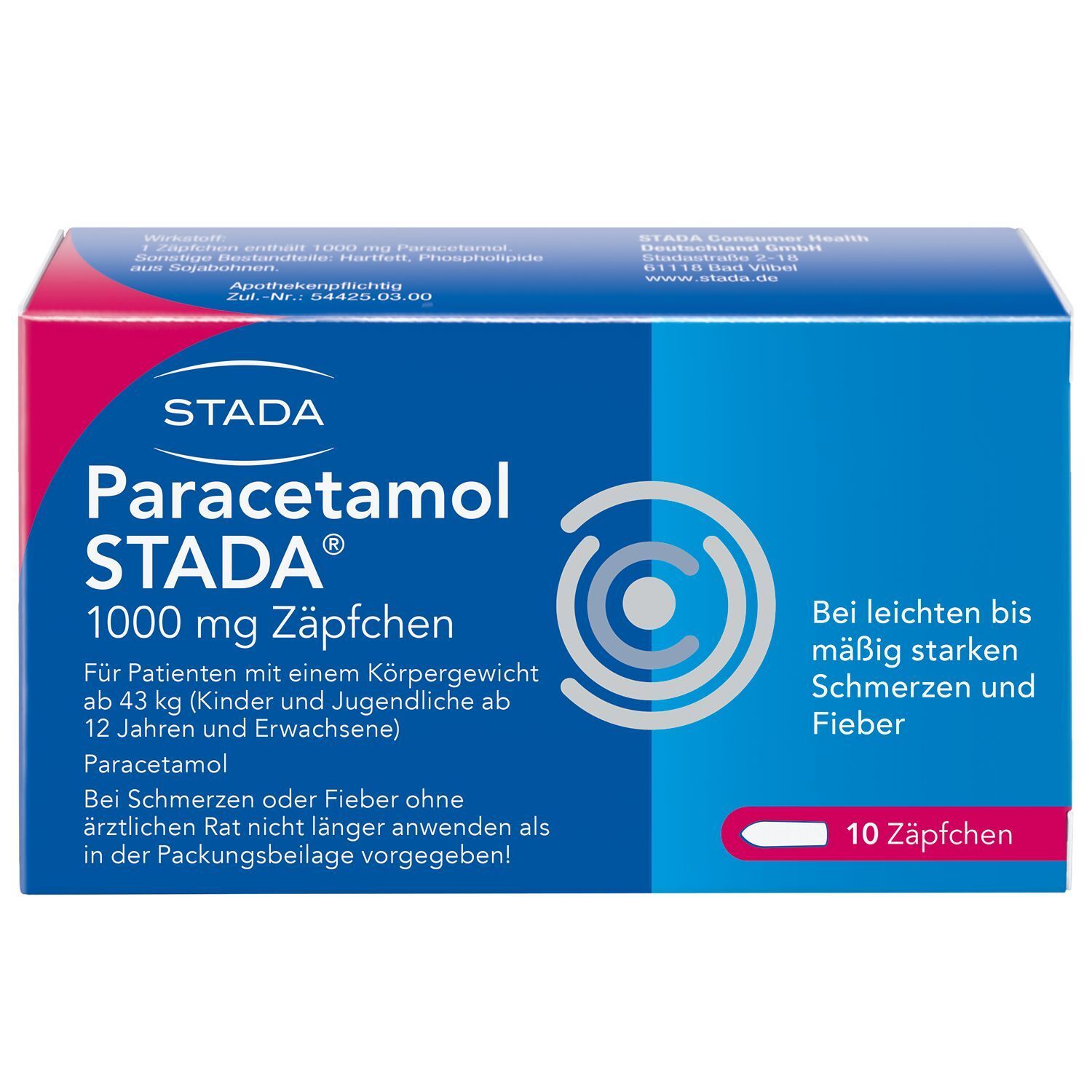 Paracetamol STADA® 1000 mg Zäpfchen