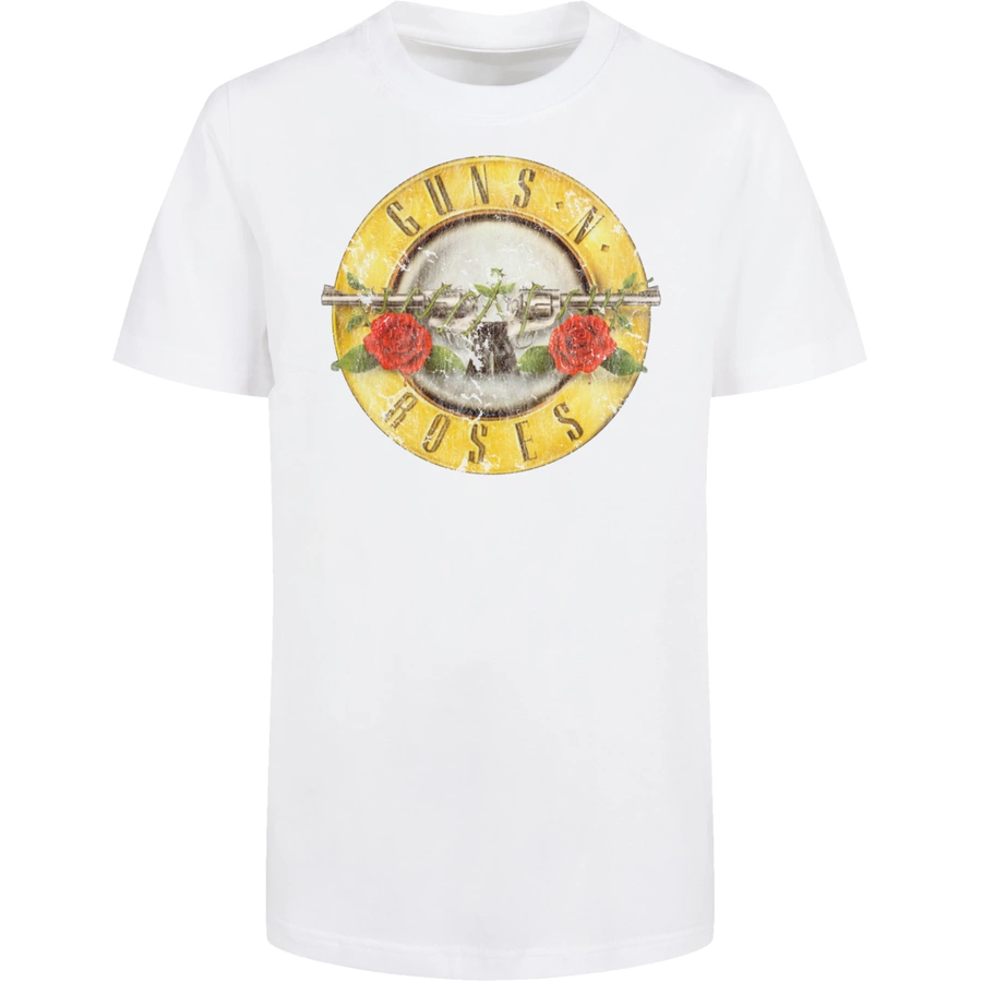 F4NT4STIC Basic Kids Tee Guns 'n' Roses Vintage Classic Logo Black weiß