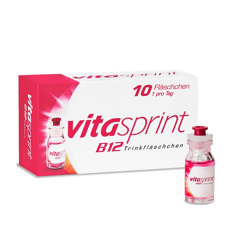 Vitasprint B12 Trinkfläschchen, mit Vitamin B12 für mehr Energie