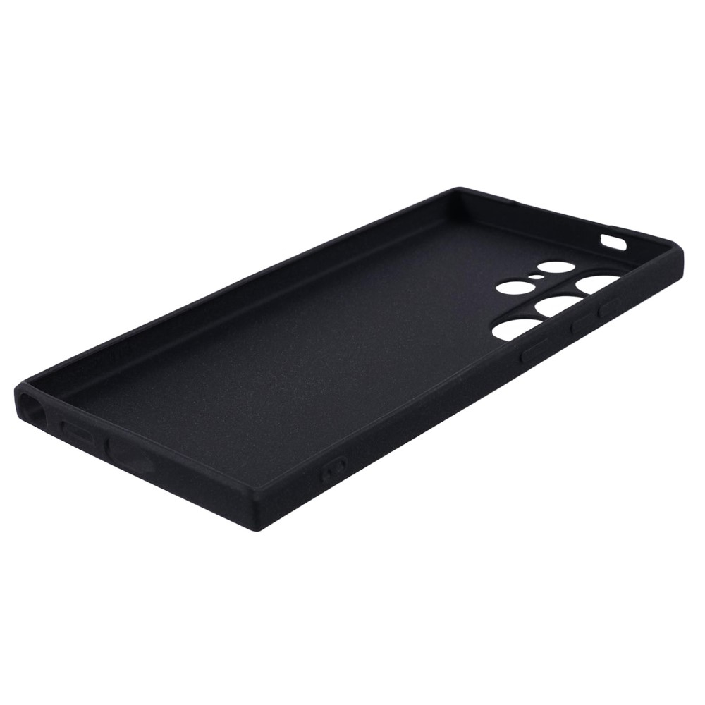 Samsung Galaxy S24 Ultra Gummi Case Hülle mit Kameraschutz - Schwarz