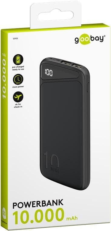 Goobay Powerbank Slimline 10.000 mAh