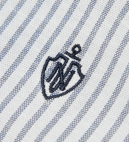 Name it Skjorte - NmmRekid - Bright White/ Thin Stripe - Flint S