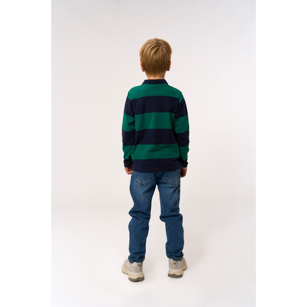 Køb The New Navy Blazer Striped Pino L_S Pique Polo