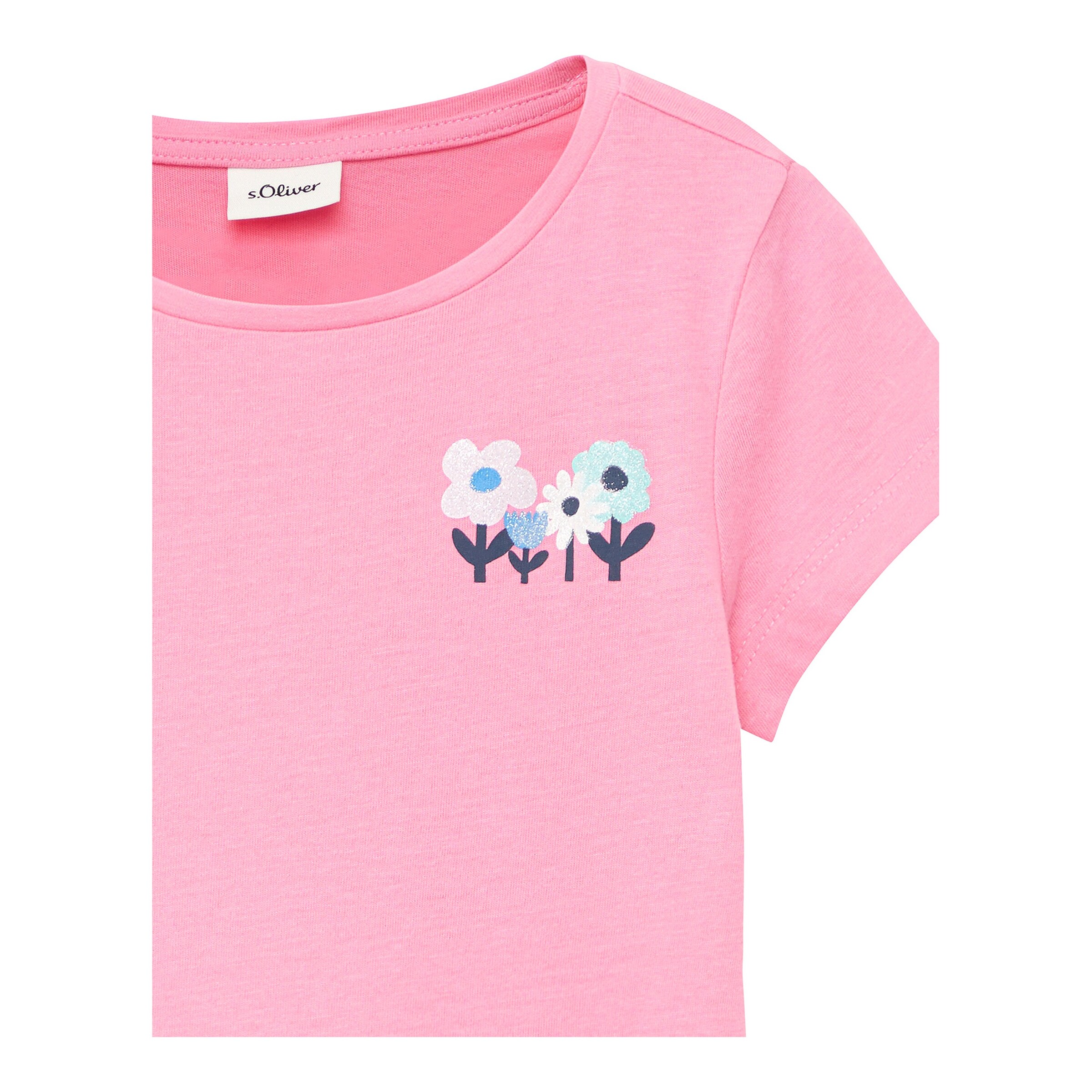 s.Oliver T-Shirt Blumen pink