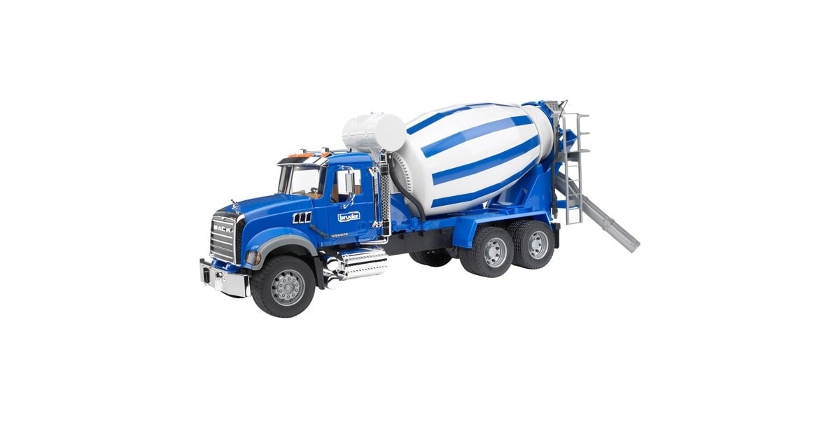 bruderMACK Granite truck met betonmixer Modelvoertuig  (02814)