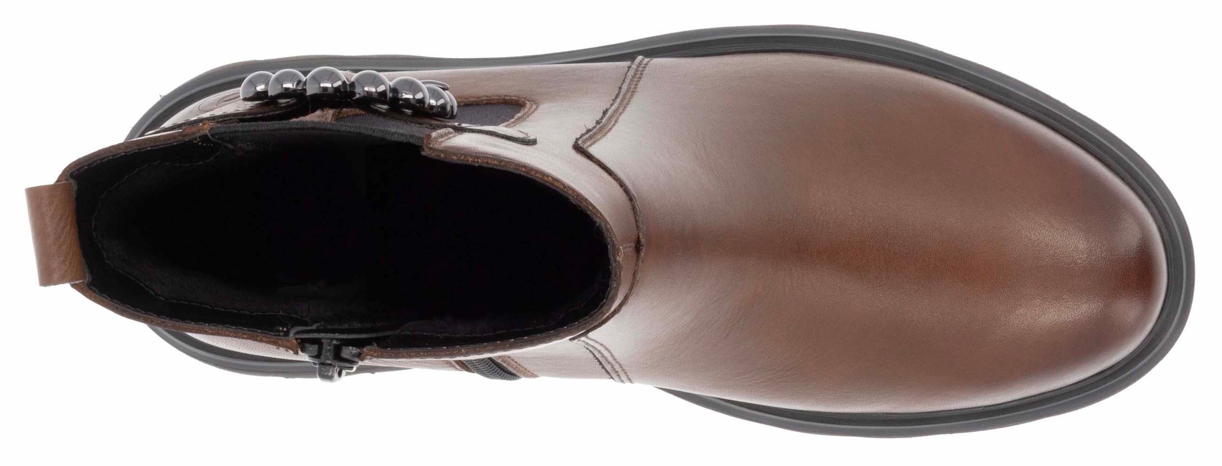 Remonte Chelseaboots  , Blockabsatz, Businessmode, Stiefelette mit schöner Zierschnalle