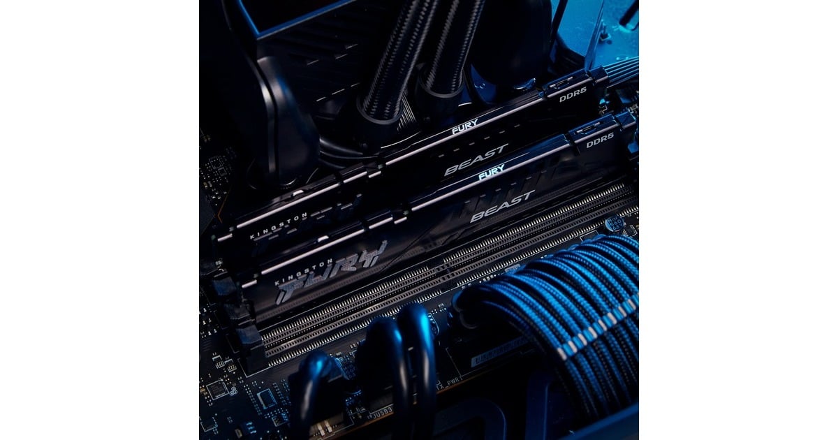 Kingston FURY32 GB DDR5-5600 Kit werkgeheugen  (Zwart, KF556C40BBK2-32, Beast, XMP)