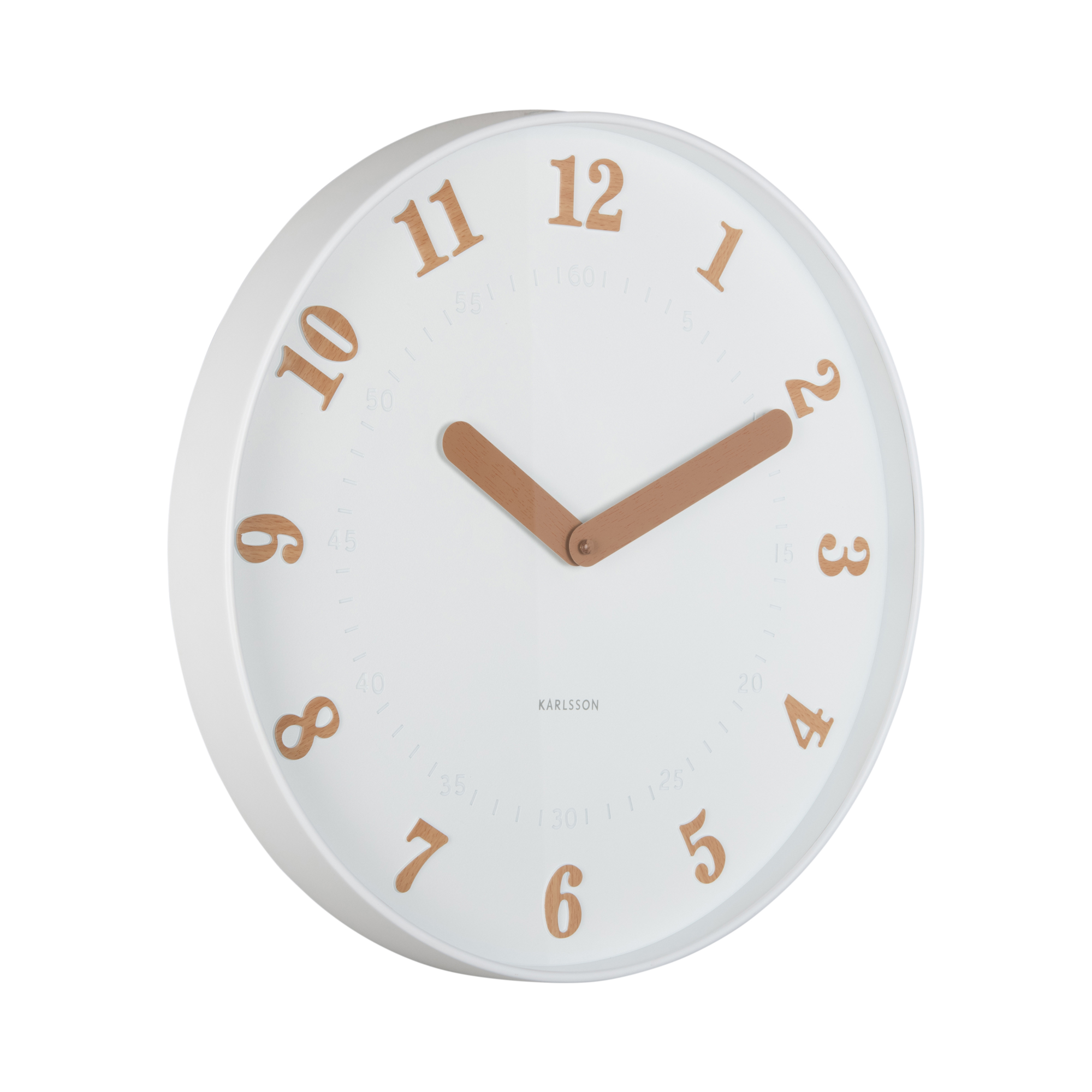 Wandklok Amena Wit