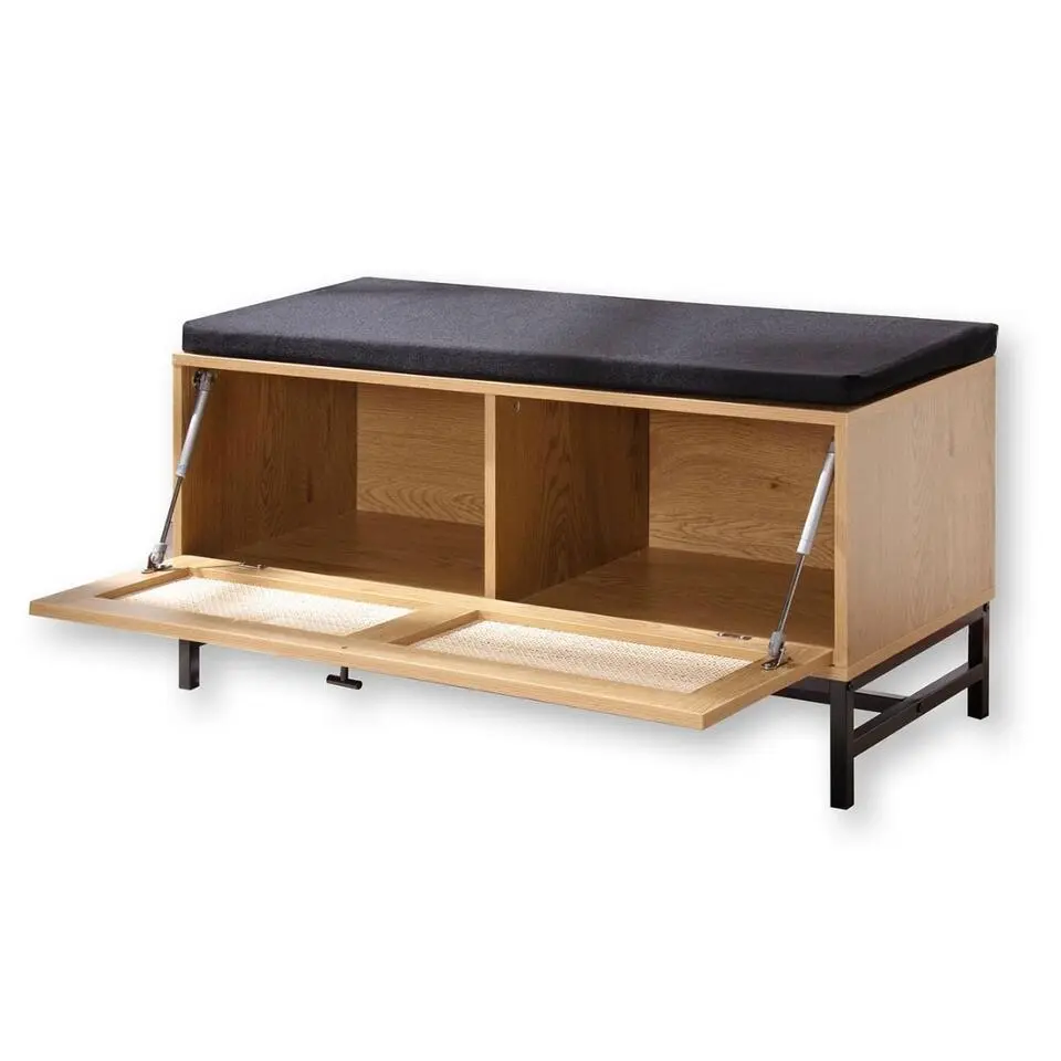 CALICOSY - Schoenenbank JAYA - Licht hout - 47x100x38 cm