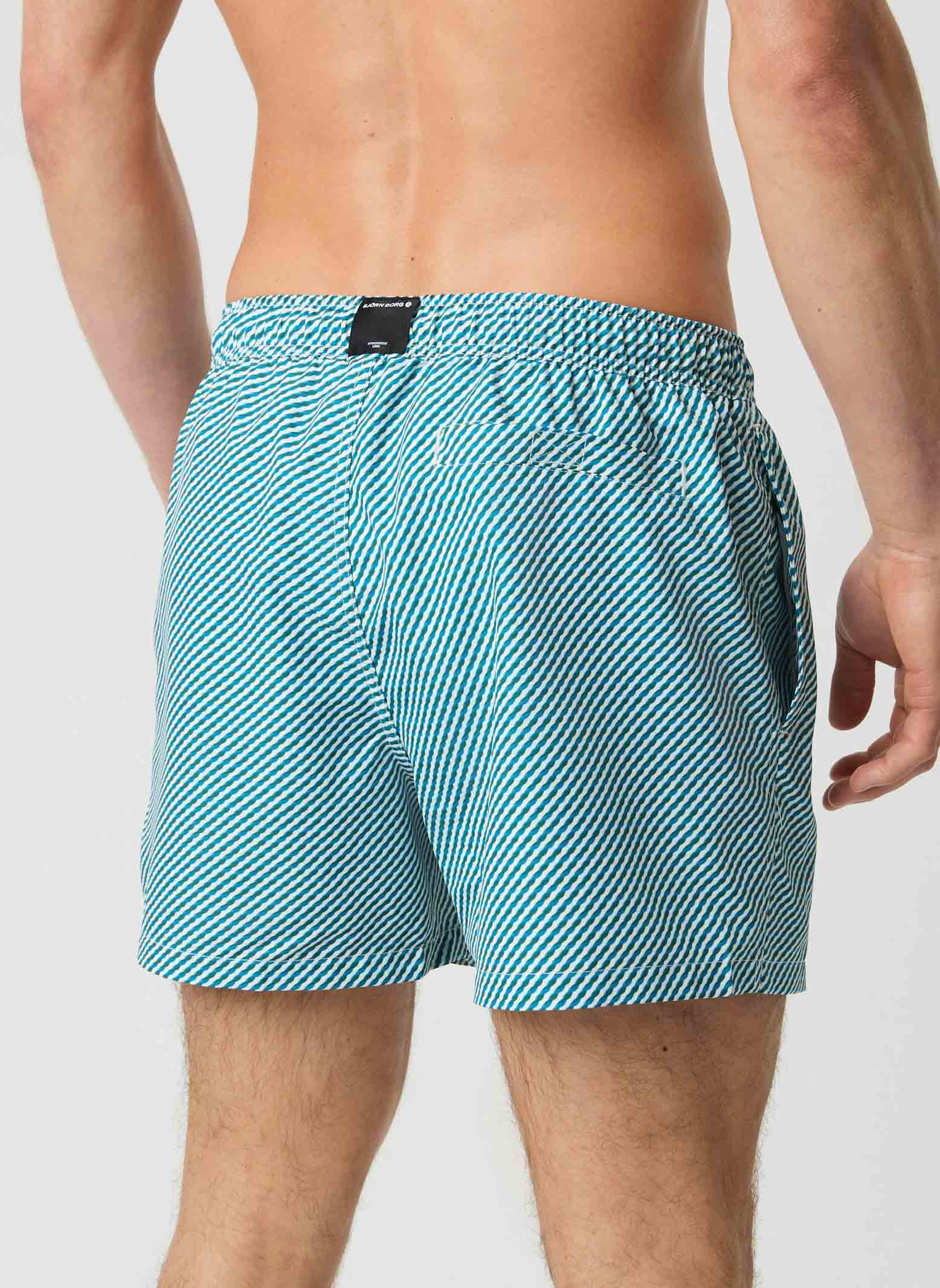 Borg Print Swim Shorts Herre BB Candy Stripe 2