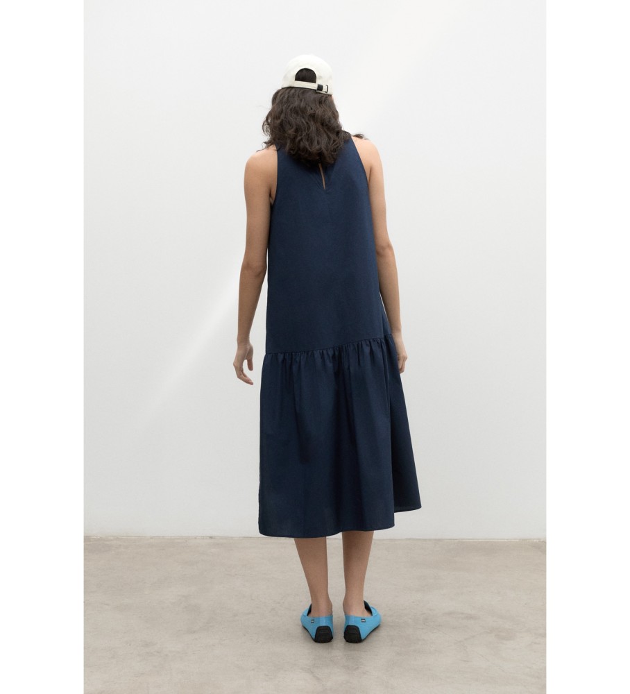 Vestido Malaquitaalf ECOALF Azul Marinho