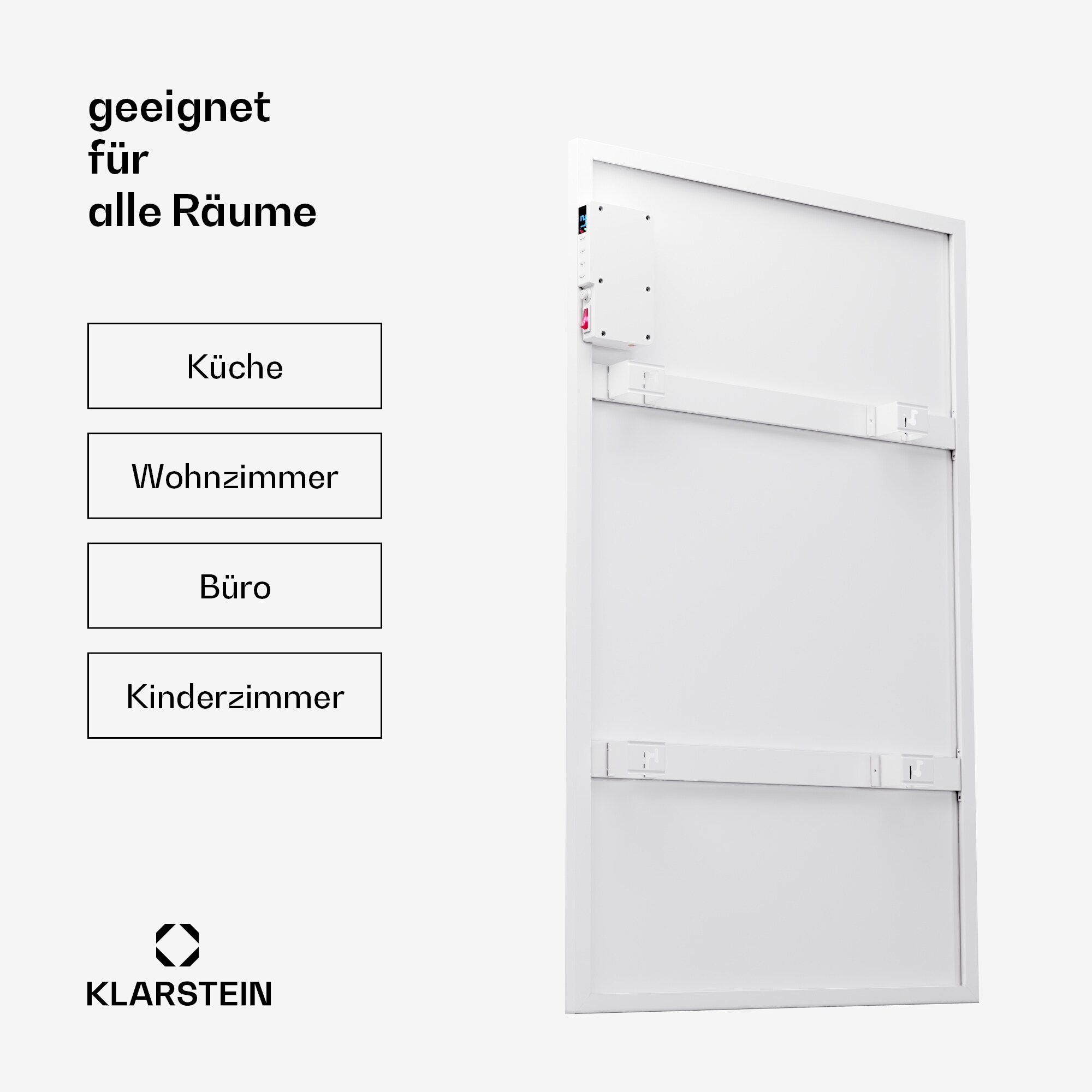 Wonderwall Air Smart 600 Infrarotheizung 60x100cm App 600W Weiß 600 W