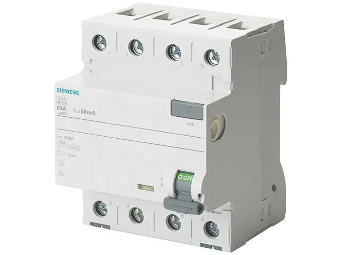 Fejlstrømsafbr RCCB 4P A 63A 500mA 400V