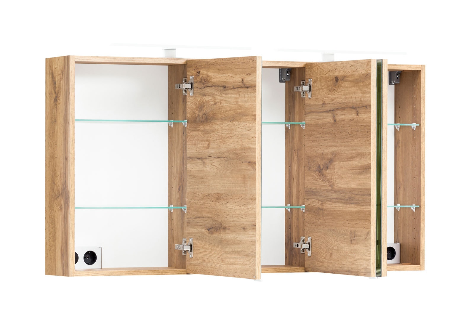 Bad-Spiegelschrank BRÜGGE braun 120cm