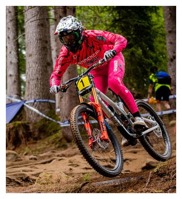 Maillot Manches Longues Dharco Race Val Di Sole Rose/Orange
