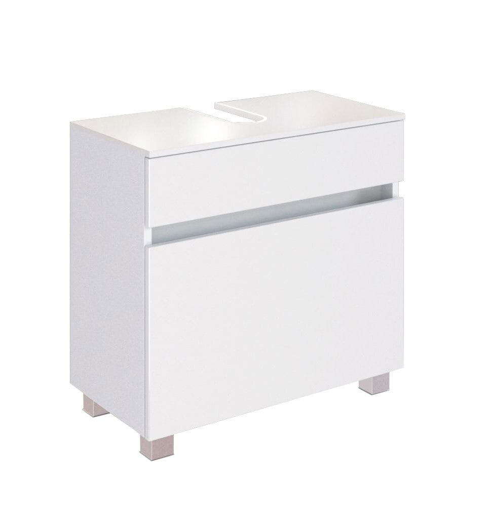 Waschbeckenunterschrank BAABE 60 x 55 cm Weiß matt