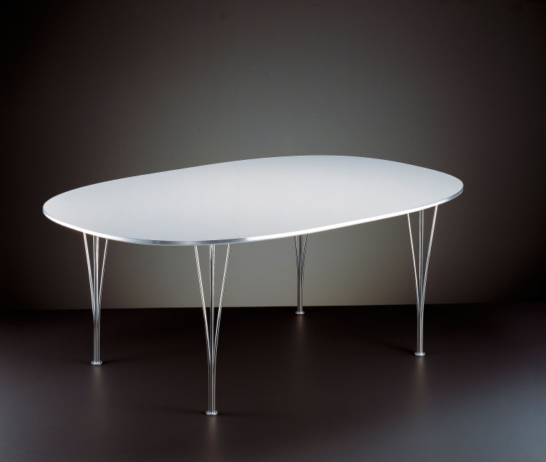 Fritz Hansen B613 tafel wit laminaat 180x120