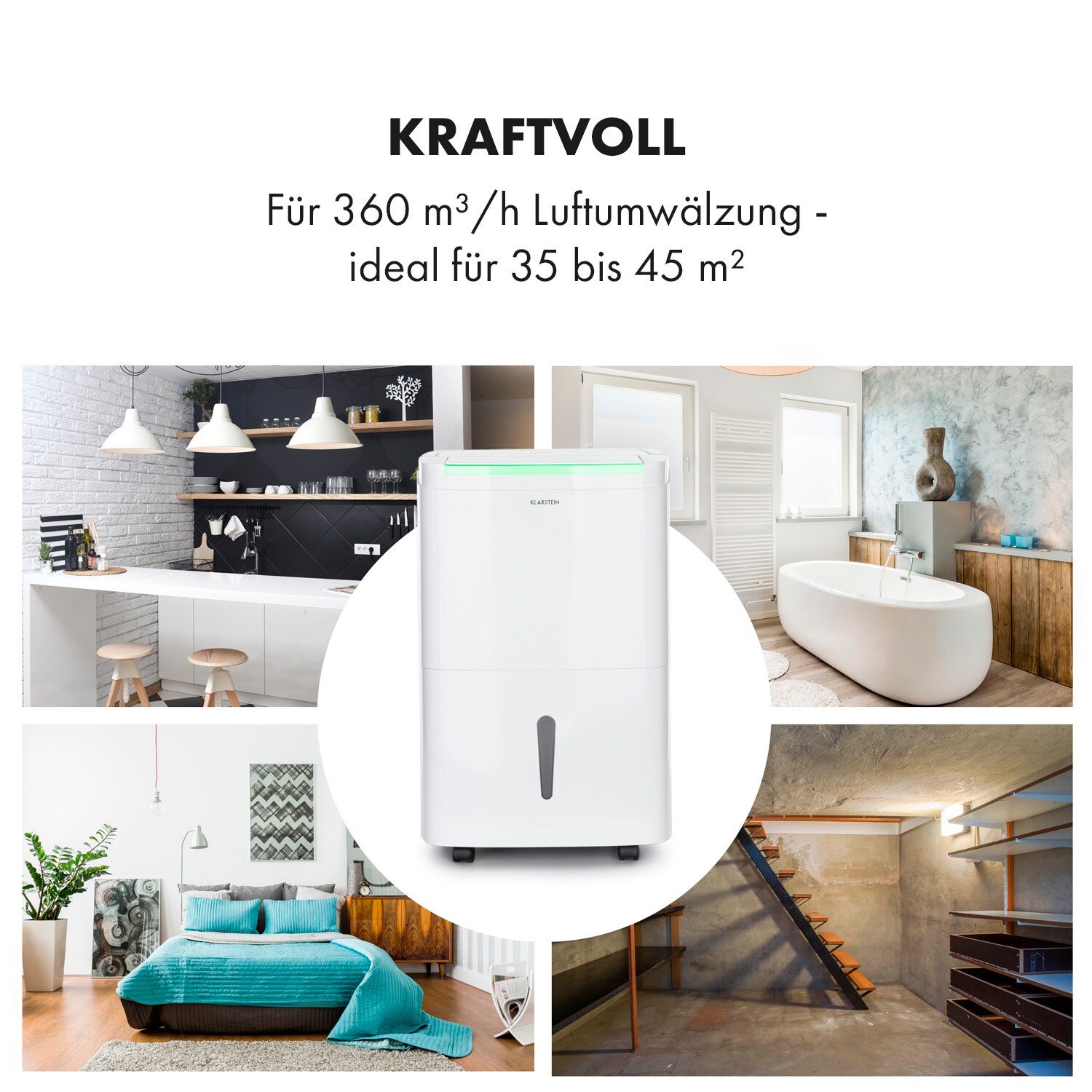 DryFy Connect 40 Luftentfeuchter WiFi Kompression 40l/d 35-45m² 40l/24h