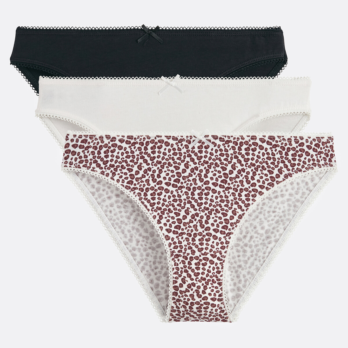 COLEÇÃO LA REDOUTE<br>Conjunto de 3 cuecas em algodão elástico