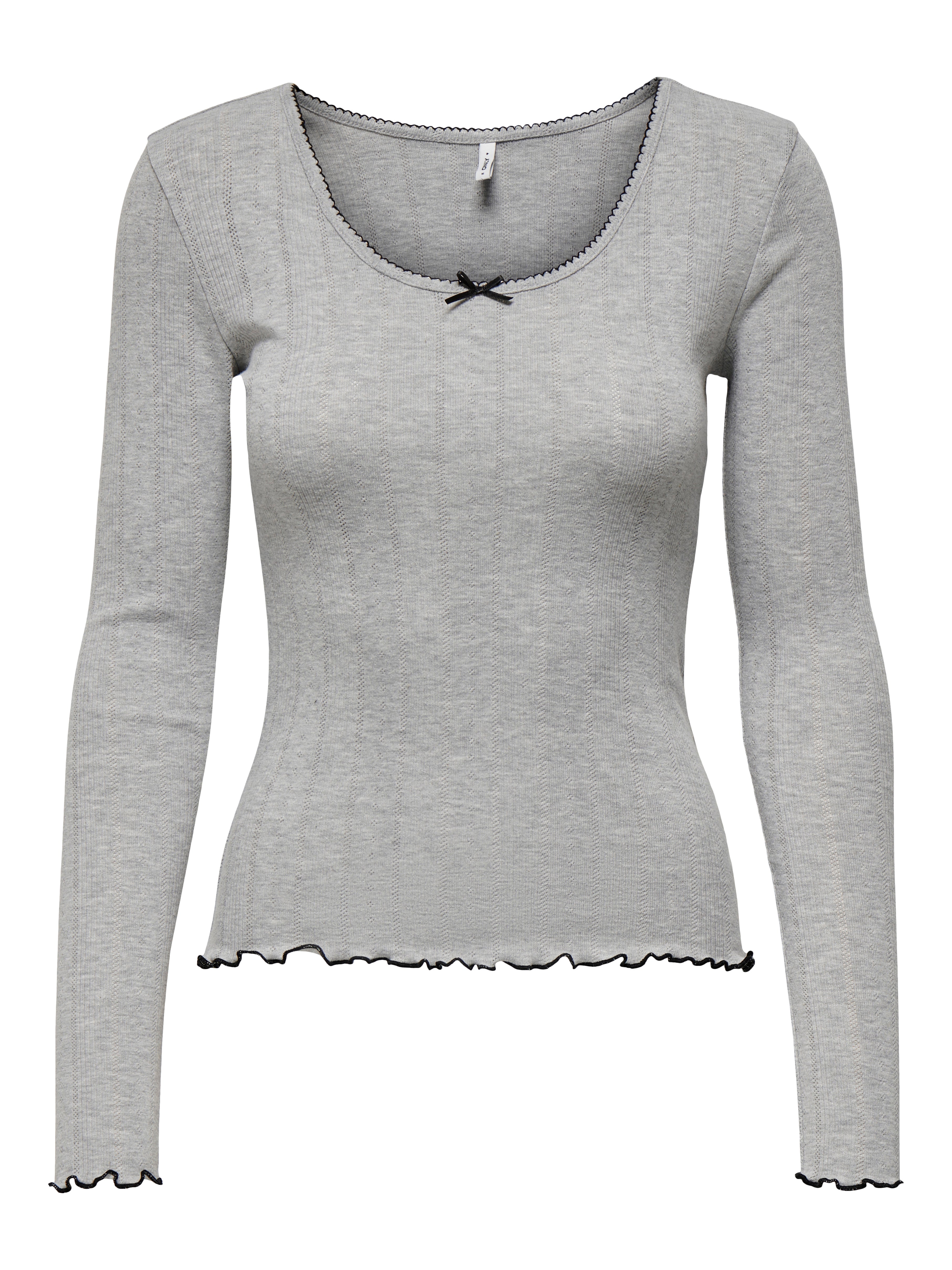 ONLTENNA Top Light Grey Melange