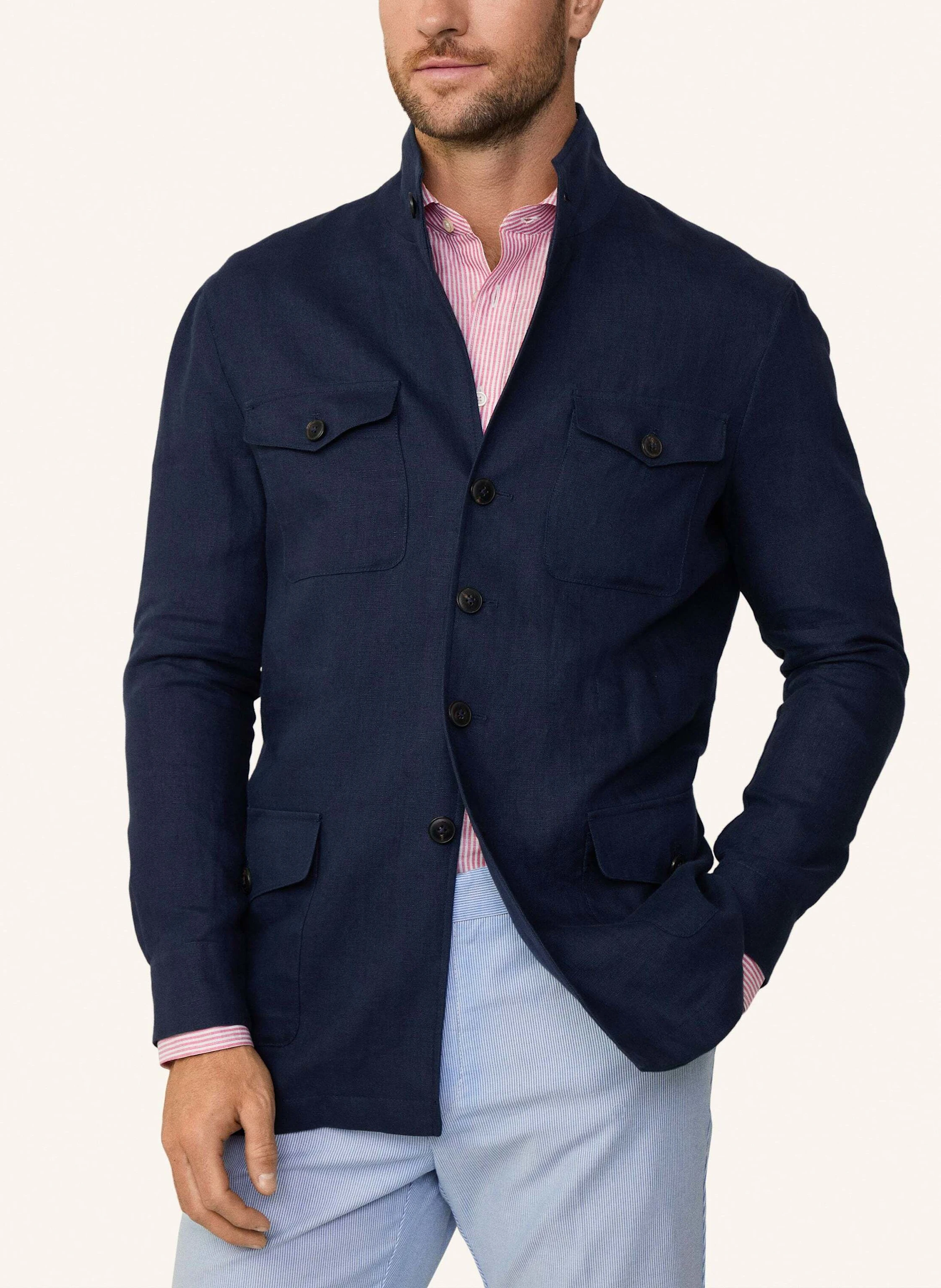 HACKETT LONDON Fieldjacket LINEN 4 PKT TEBA