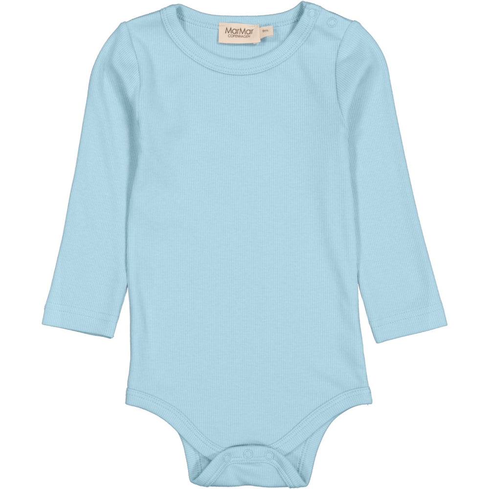 Køb MarMar Modal Fine Rib Heavenly Blue Plain Body LS Body