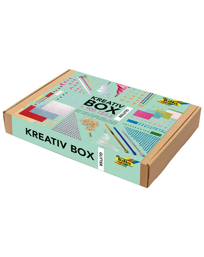 Kreativ-Box GLITTER MIX mit über 900 Teilen