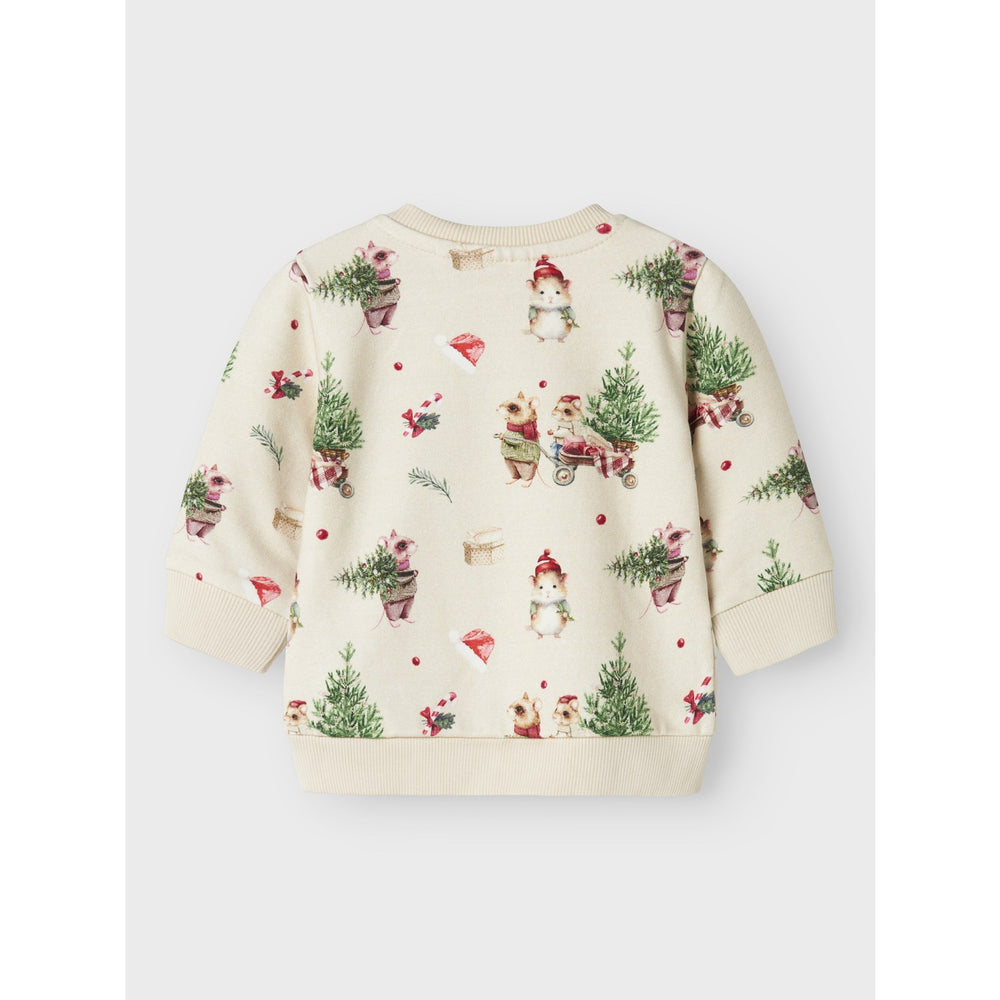 Køb Name It Peyote Melange Nbnrenu Ls Sweat Bru