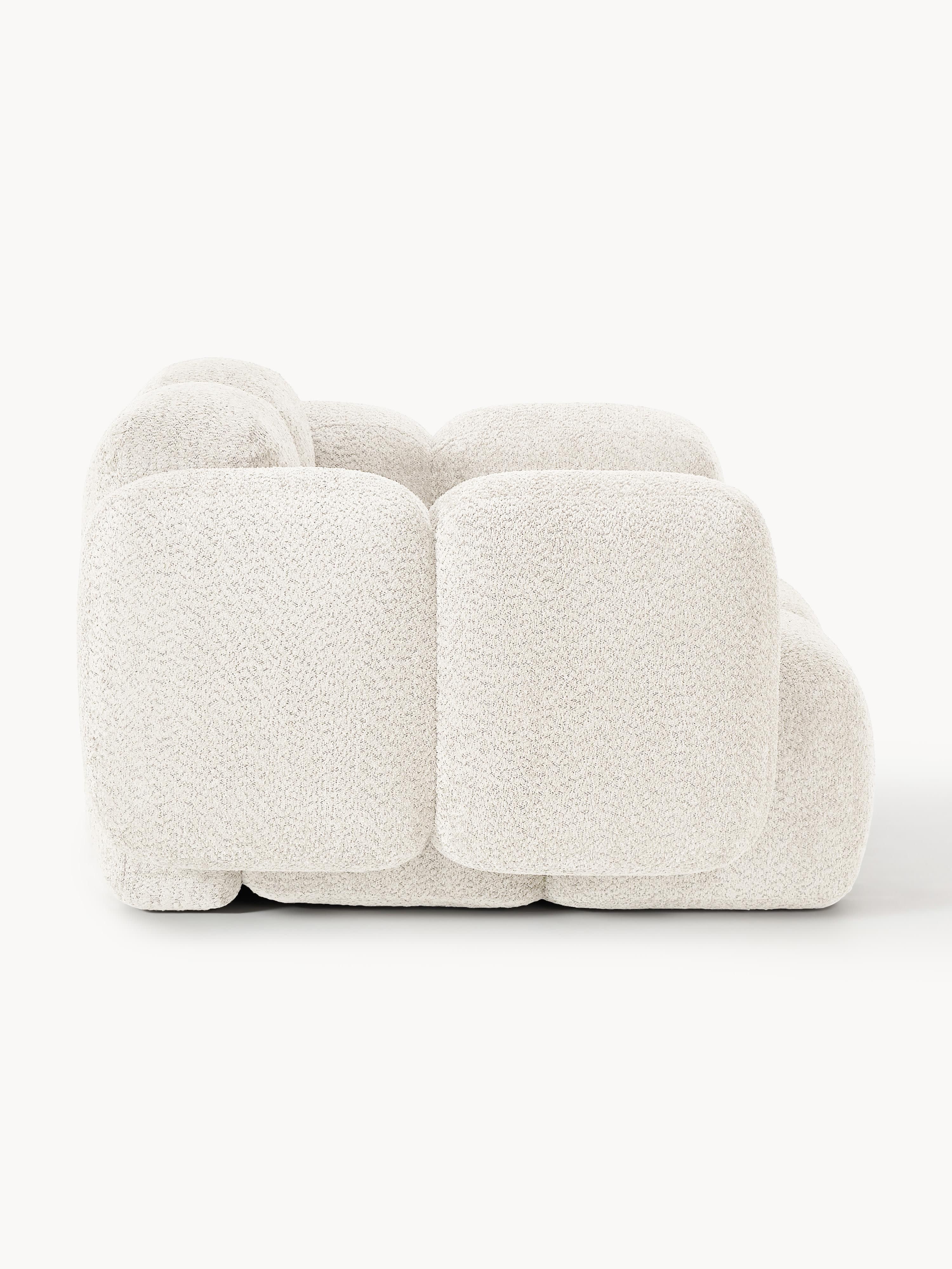 Loungefauteuil Tayla van teddy bouclé