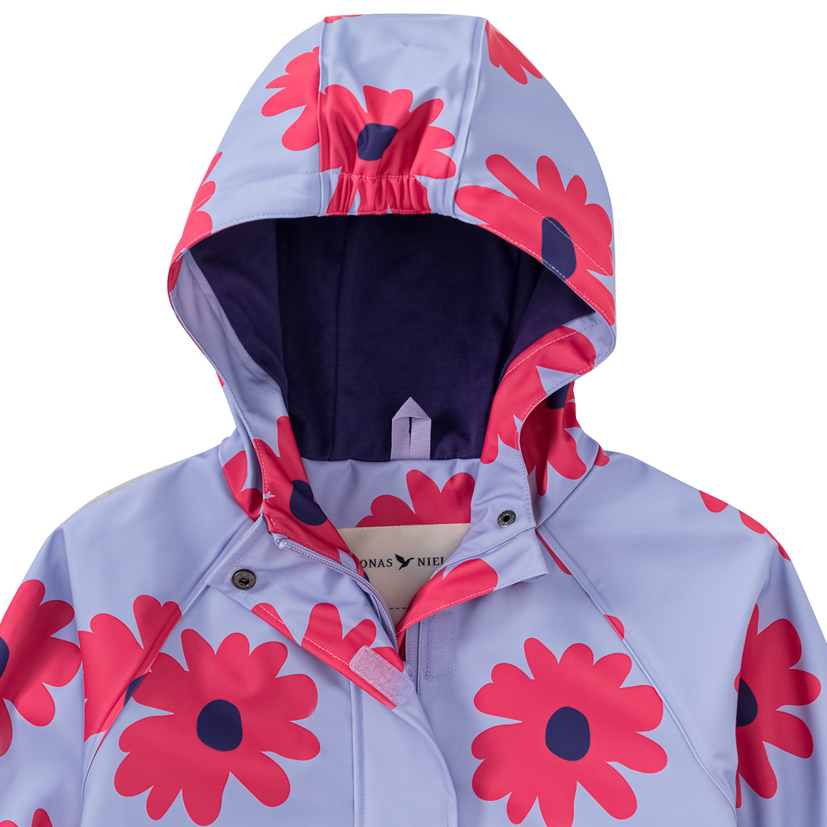 Jonas Nielsen Mädchen Regenjacke mit Blumen-Allover helllila