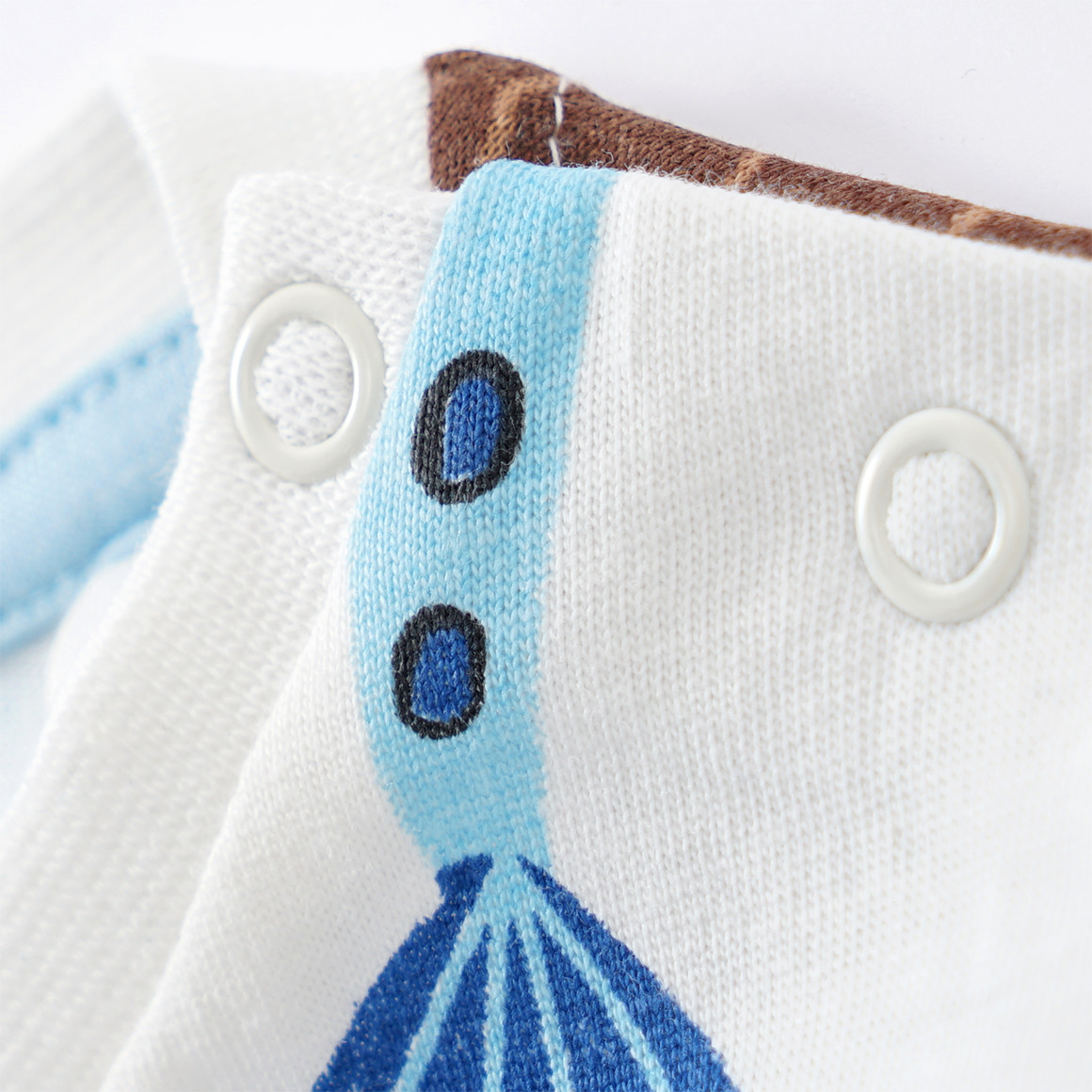 Topomini Baby Schlafanzug mit mit Dino-Allover weiss