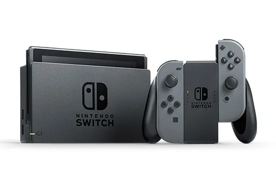 Nintendo Switch - Spilkonsol - Full HD - grå, sort