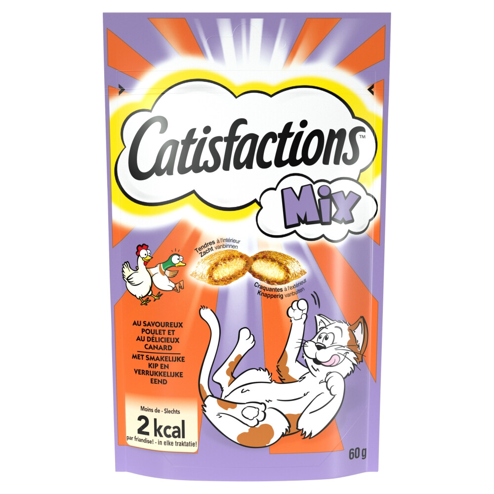 Catisfactions Kattensnoepjes Kip - Eend60 gr