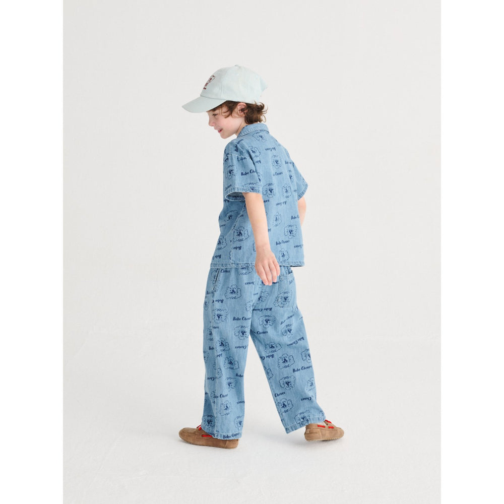 Køb Bobo Choses Prussian Blue Pickles The Dog All Over Light Denim Bukser