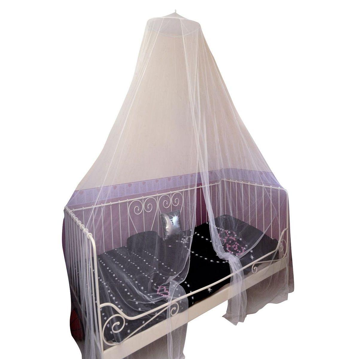 CIEL DE LIT MOUSTIQUAIRE 1 PERSONNE DIAM 40CM HAUTEUR 2,30M