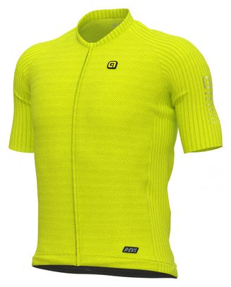 Maillot Manches Courtes Alé Silver Cooling Jaune Fluo