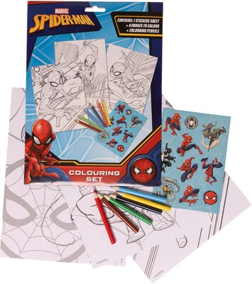 Marvel Spider-Man Skrivesett & Fargeleggingssett