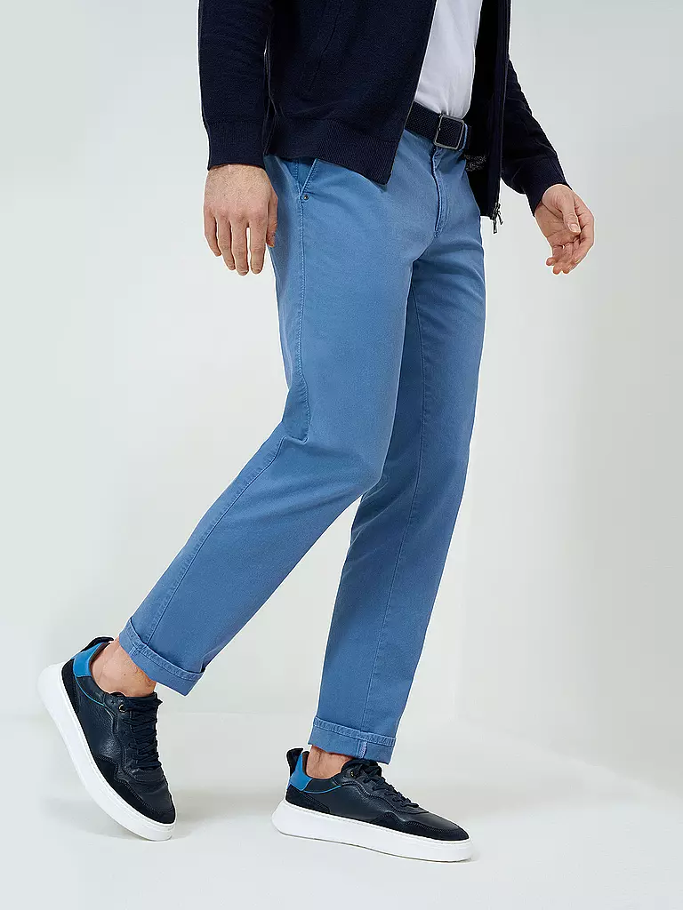 BRAX Chino Modern Fit FABIO blau
