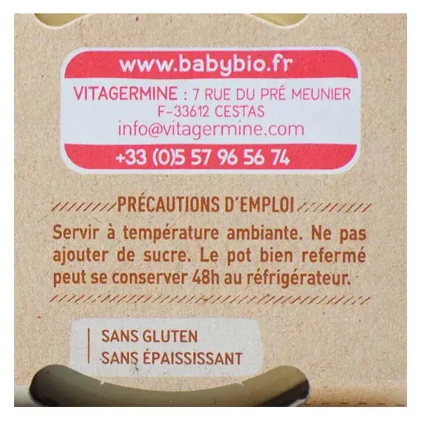 Babybio Frutas em Pote Delícias do Pomar +6 meses Orgânico 2 x 130g
