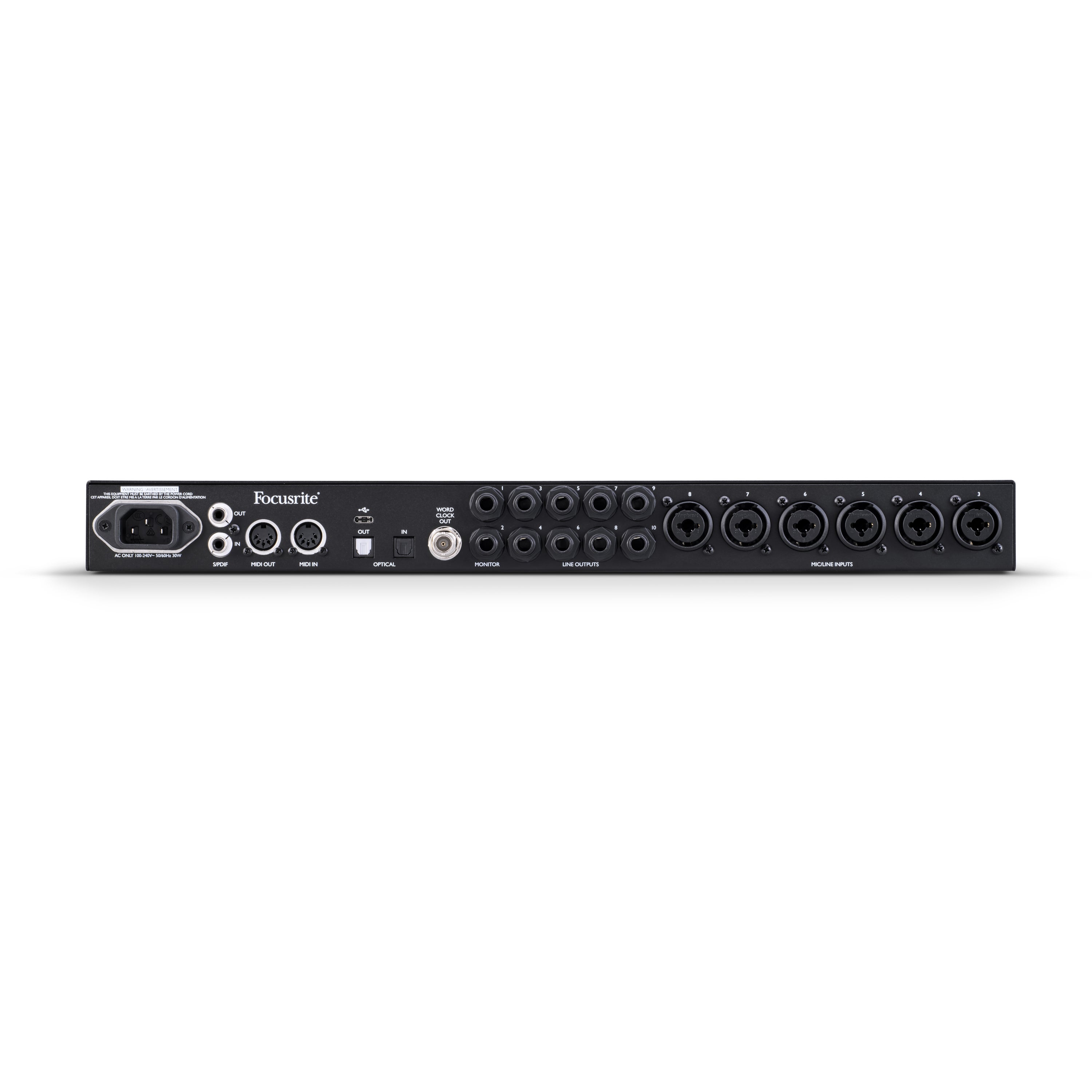 Focusrite Clarett+ 8Pre USB-C audio interface