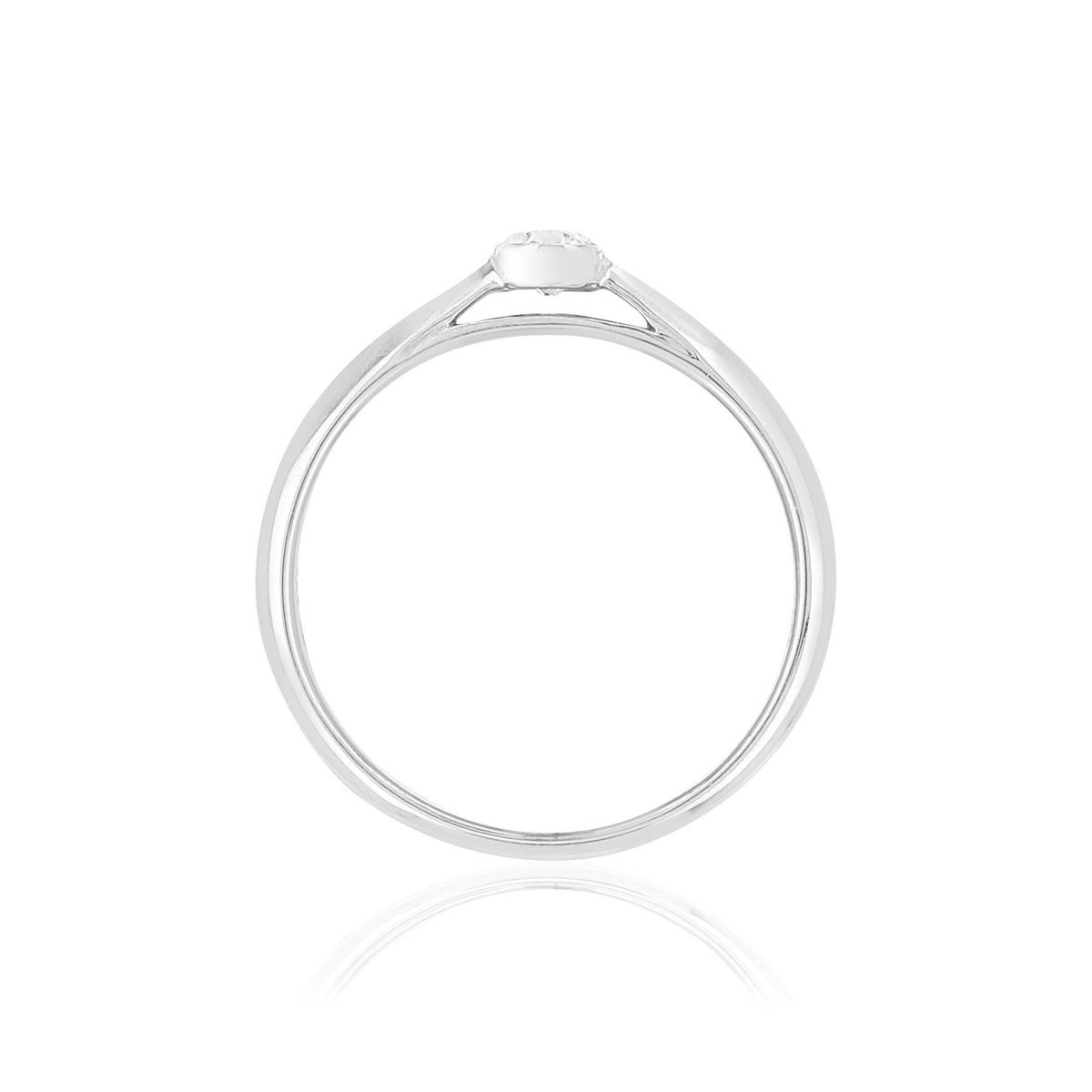 Bague MATY Or 375 blanc Diamant
