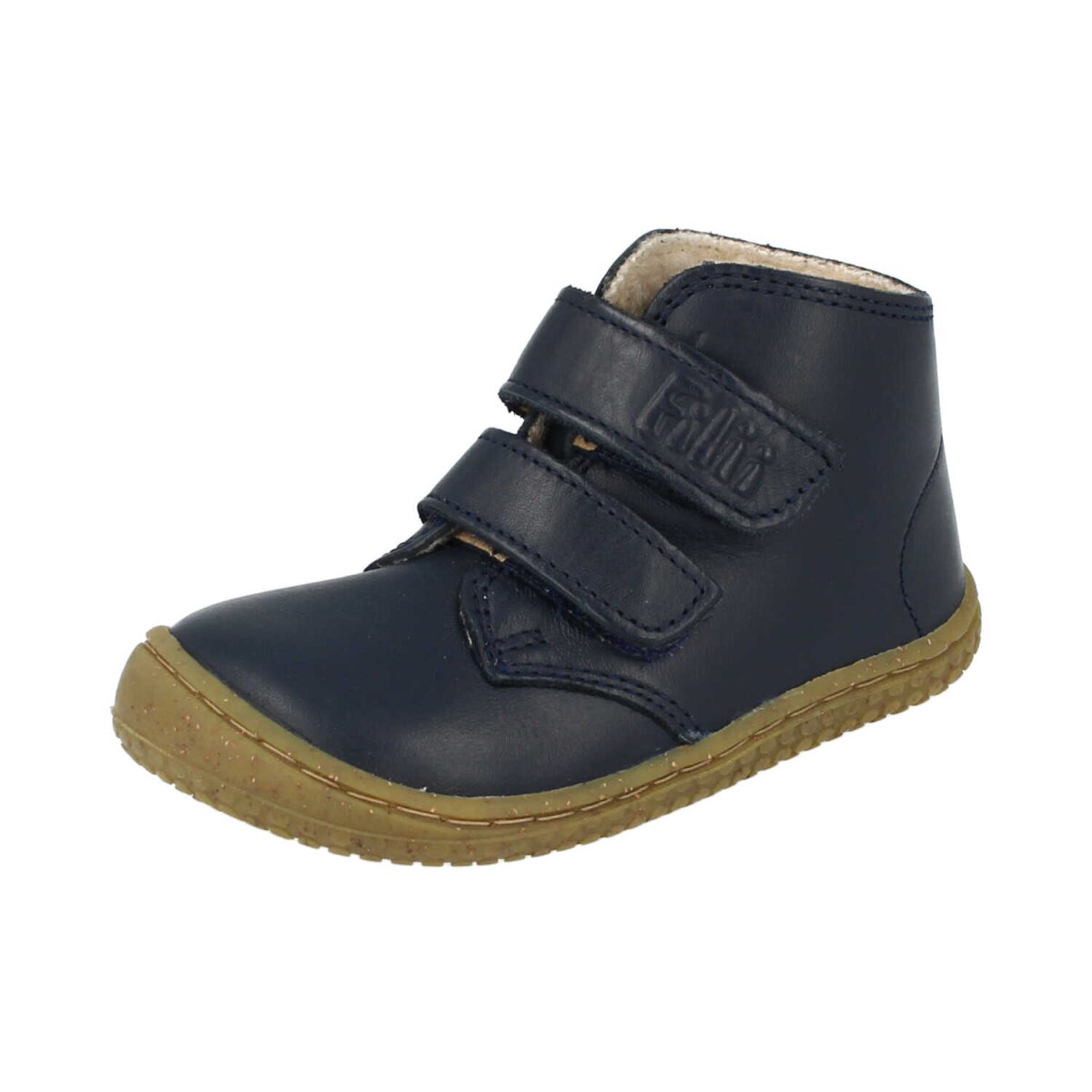 B1920212-W2 SOFT-FEET bio navy wool velcro Weite/M