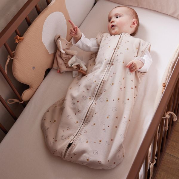 Noukie's B&M Slaapzak – 70 cm – Afritsbare mouwen – Jersey – Geluksduiven