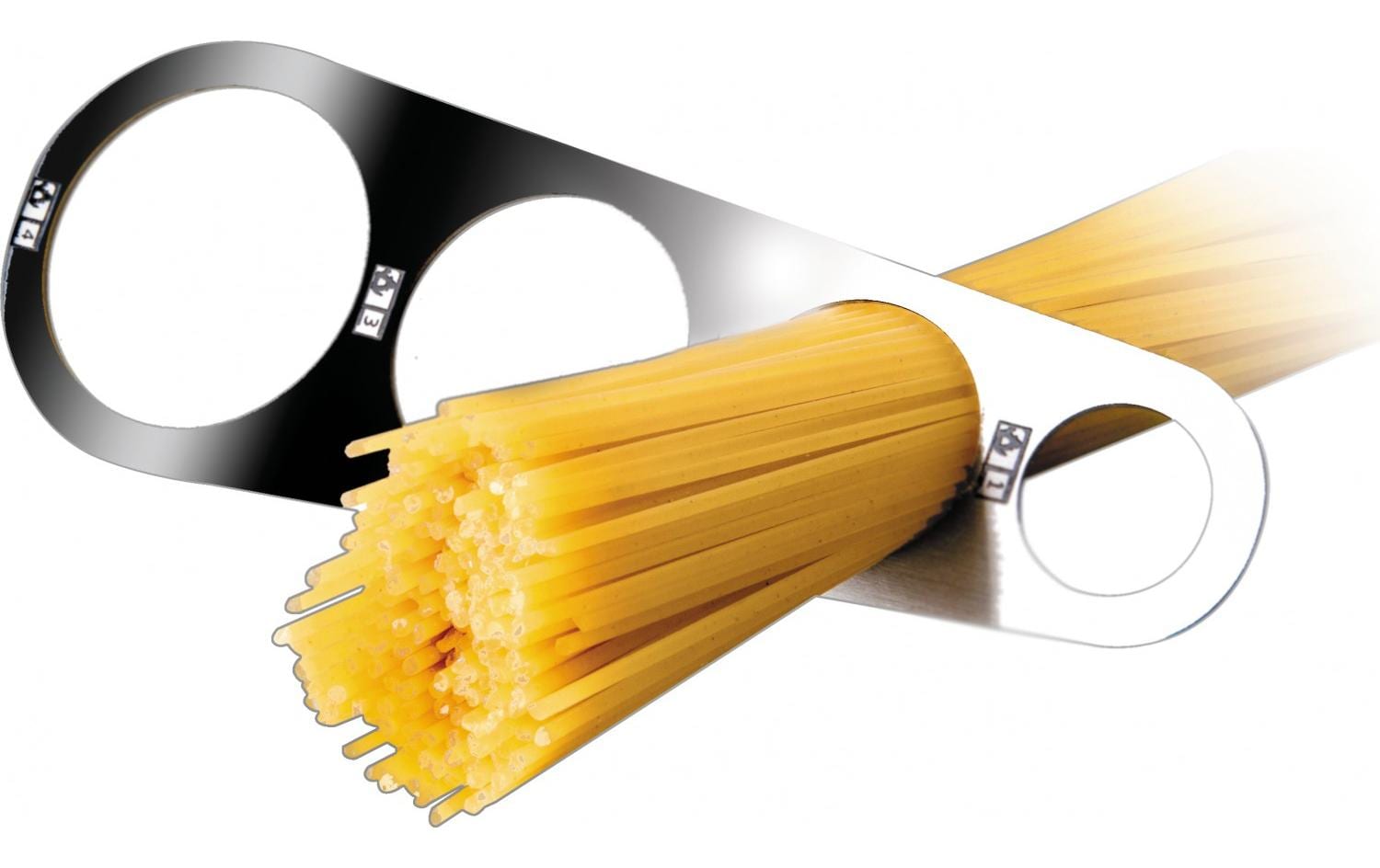Nudel- und Spaghettimesser aus Edelstahl 16.5 cm SilberZum Messen von Nudeln und Spaghetti