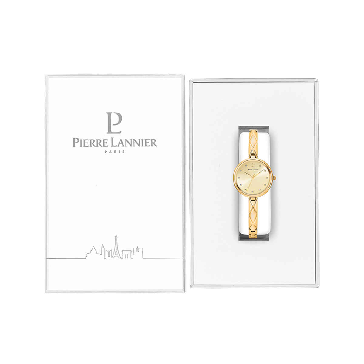 Montre PIERRE LANNIER Leia femme bracelet acier doré