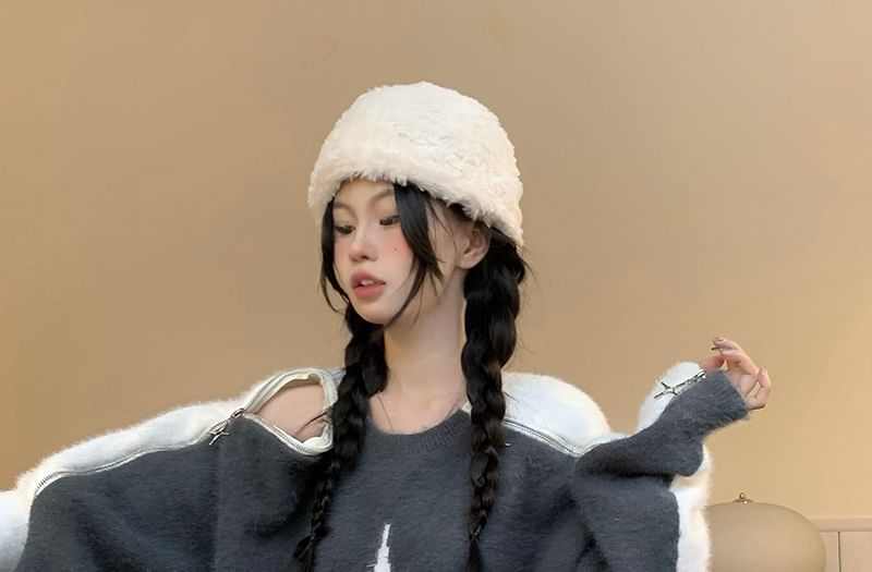 Strawolf - Oversized trui met ronde hals en sterrenprint