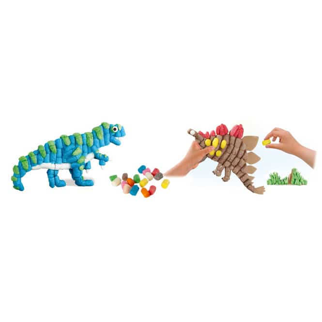 PlayMais - Bastelset Dinosaurier - 550 PlayMais + Schablonen
