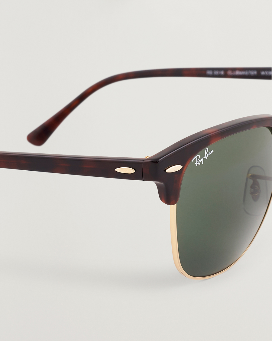 Ray-Ban Clubmaster Sunglasses Mock Tortoise/Crystal Green