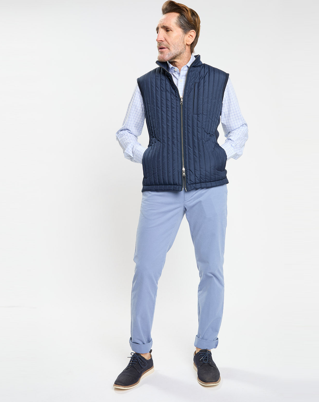 Hackett London Doudoune sans manches bleue